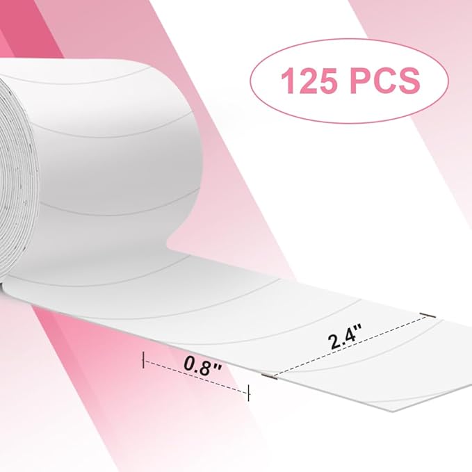 Foam Eye Pads for Eyelash Extensions - Akissos 125 PCS Pre Cut Medical Foam Tape Under Eye Pads Lash Extension Supplies Beauty Tools Lint Free Hypoallergenic No Latex Waterproof-FemmiqueWomen