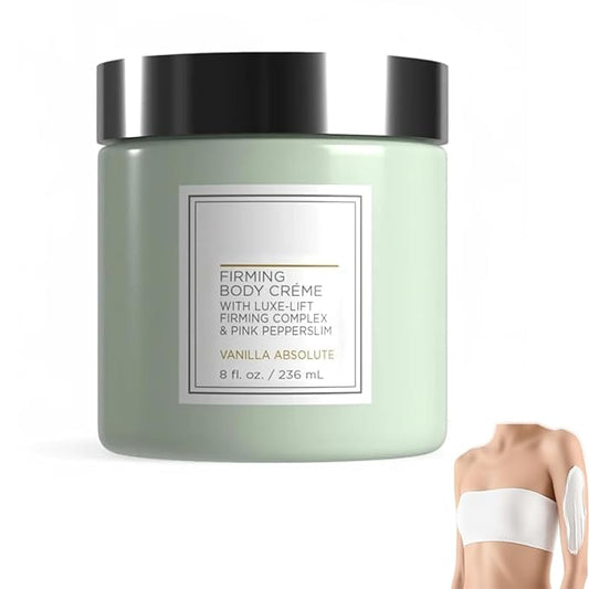 Champagne Firming Body Cream,Anti-Aging Tightening Cream with Luxe-Lift Complex,Skin Firming Cream for Hydrates Dry Skin, Fights Crepey Skin on Arms & Legs(8 Fl Oz, Sweet Almond Coconut)-FemmiqueWomen