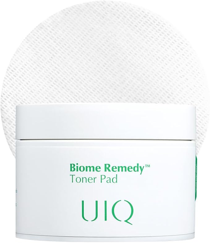 UIQ Biome Remedy Toner Pads, Dual-Textured Facial Pad for Hydrating, Moisturizing, Calming, Pore Care, Non Comedogenic, Daily Toner Pads for Soothing Skin 6.08 fl. oz., 70 Sheets-FemmiqueWomen