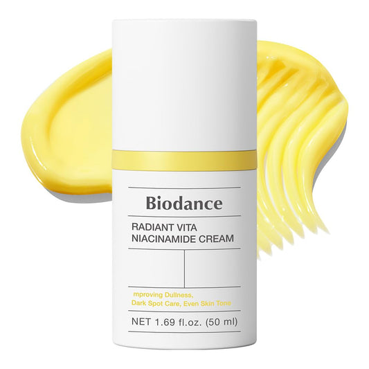 BIODANCE Radiant Vita Niacinamide Cream, Brightening, Dark Spot Correcting Facial Moisturizer, Korean Skincare | 1.69 fl.oz, 50ml-FemmiqueWomen