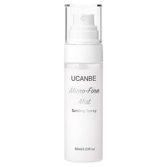 UCANBE Dewy Setting Spray for Makeup, Long Lasting Hydrating Make Up Finishing Spray for Face, Micro-Fine Mist Fixing Spray for Dewy Glow Finish, Lightweight & Waterproof for up to 16 Hours Wear-FemmiqueWomen