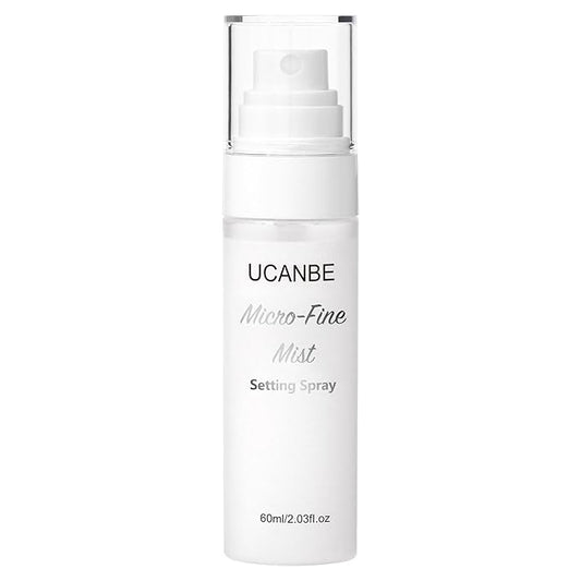 UCANBE Dewy Setting Spray for Makeup, Long Lasting Hydrating Make Up Finishing Spray for Face, Micro-Fine Mist Fixing Spray for Dewy Glow Finish, Lightweight & Waterproof for up to 16 Hours Wear-FemmiqueWomen