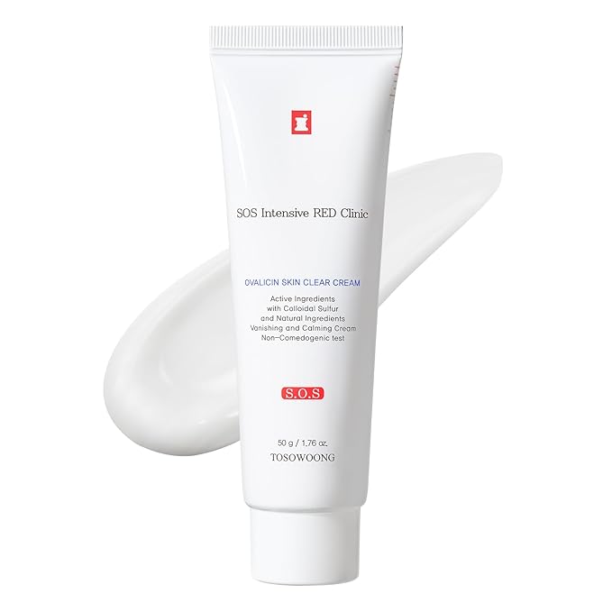 Ovalicin Skin Clear Cream, Skin Soothing, Moisturizing with Niacinamide and Sulfur, Korean Skincare, 50g, 1.76 oz.-FemmiqueWomen