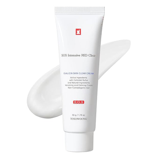 Ovalicin Skin Clear Cream, Skin Soothing, Moisturizing with Niacinamide and Sulfur, Korean Skincare, 50g, 1.76 oz.-FemmiqueWomen