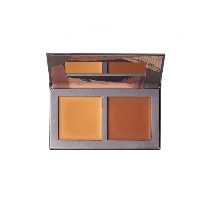 Jecca Blac Sculpt and Soften Contour Palette, Creamy Formula with Natural Finish, Medium Coverage, Gender Neutral and LGBTIQA+ Inclusive Make Up, Dark, 12g-FemmiqueWomen