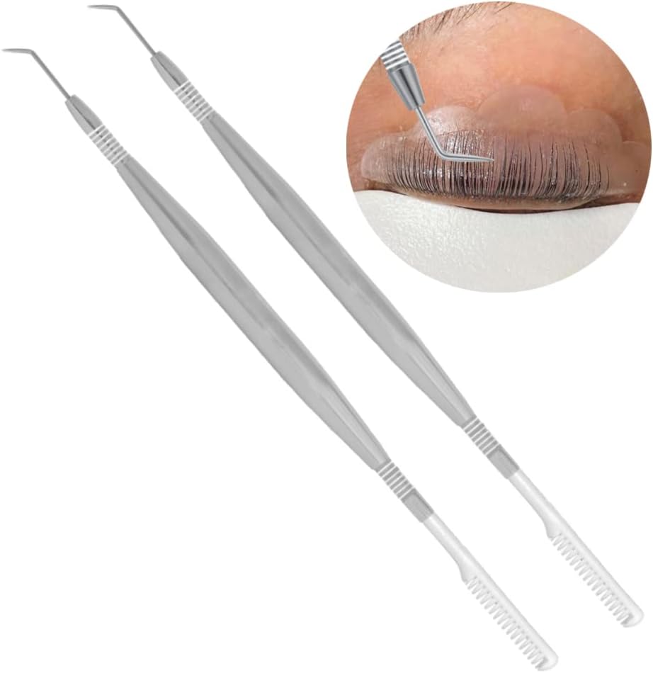 Lash Lift Tool Stainless Steel Lash Pick For Lash Lift Isolator Tool Eye Lash Lift Tools Kit Metal Lash Comb For Eyelash Accessories With Eyelashes Lifting Tools For Paint Eyelashes Lash Separation-FemmiqueWomen