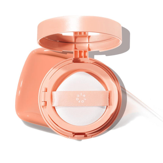 INTO YOU Cream Blush Air Cushion for Cheeks Eyes, Moisturizing, Lightweight, Dewy Finish Face Makeup, Long Wearing, Buildable, Blendable, Pigmented Liquid Blush, for All Skin Tones, Spring Apricot-FemmiqueWomen
