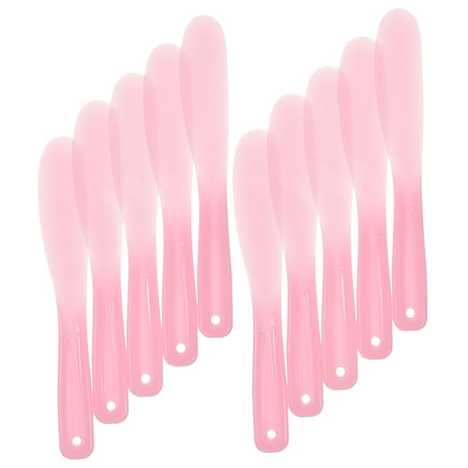 10pcs Tool Stick Makeup Spatula Cosmetic Plate Mixer Cosmetic Mixer Silicone Stirring Tools Beauty Spatula Makeup Plate Spatula Makeup Mixing Tool Makeup Mixer Tool-FemmiqueWomen