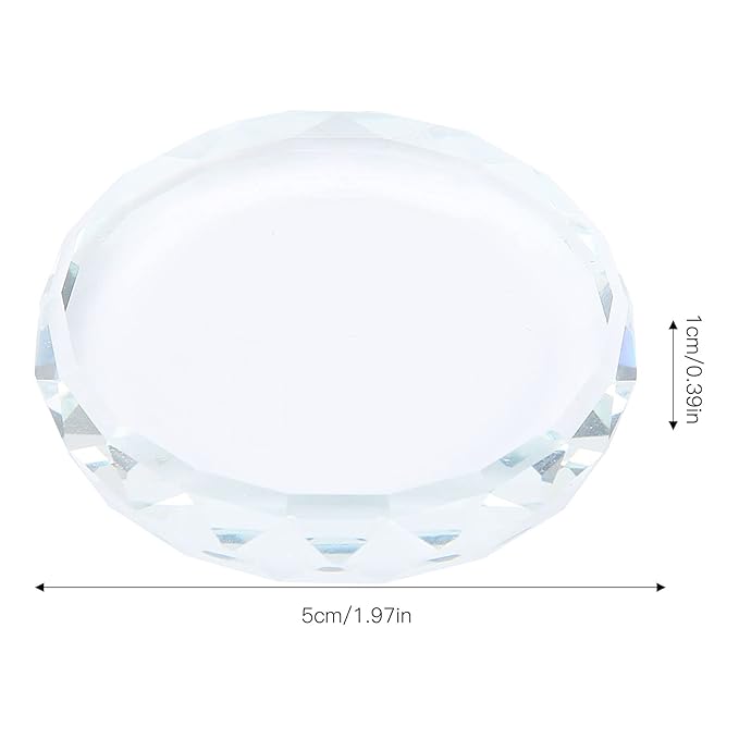 2Pcs Nail Art Palettes, Manicures DIY Color Mixing Toning Glass False Eyelash Glue Hold Tools Beauty Makeup Glass Pallet-FemmiqueWomen