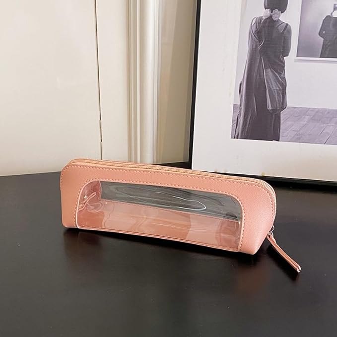 Clear Makeup Bag Small, TSA Approved Portable Toiletry Bag with Zipper Cosmetic Travel Bag Makeup Organizer Case Mini Makeup Pouch for Purse Car Organizer Bag for Women Men-FemmiqueWomen