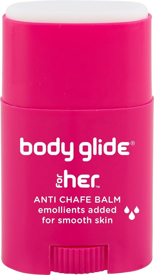 Body Glide For Her Anti Chafe Balm | Chafing stick with added emollients | Great for dry, sensitive skin and/or sensitive areas | Use on chest, bra, butt, groin, arm, and thigh chafing | 0.8oz-FemmiqueWomen