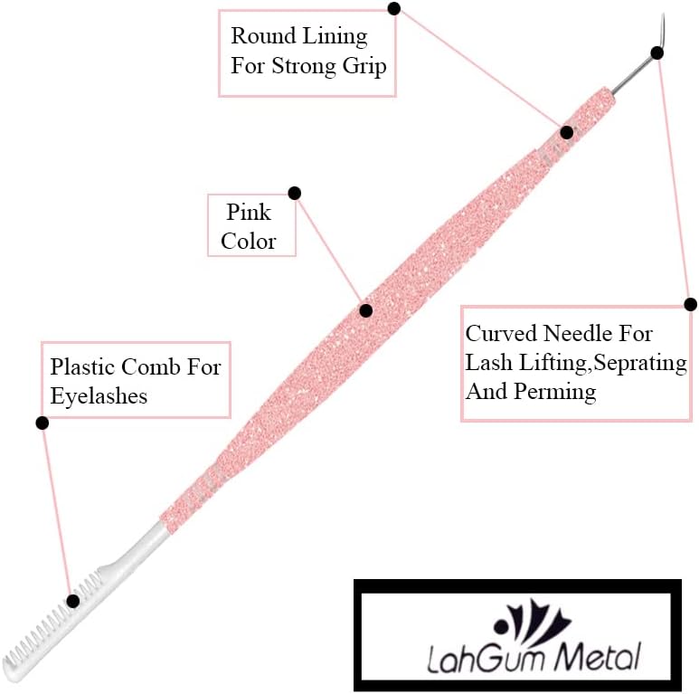 Separation Eye lash Separator Tool Lash Lift Tools and Tint Kit Professional Lifting - Lashes Separater Perm Extension Separating Comb Tinting Lifter Eyelashes Seperator Supplies Steel Pink Shine-FemmiqueWomen