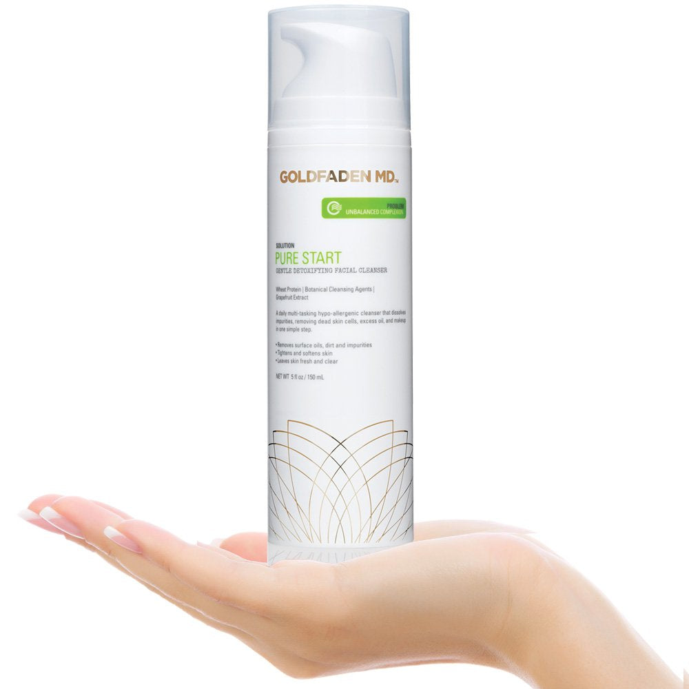 GOLDFADEN MD Pure Start Gentle Detoxifying Natural Facial Cleanser, 5 Fl Oz-FemmiqueWomen