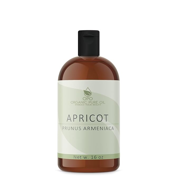 Apricot Kernel Oil - 100% Pure, Organic, Cold Pressed, Unrefined, Raw - Bitter Scent, Therapetutic Premium Grade A Kernal - Perfect for Massage, Skin, Hair & Body Care 16 OZ Quart Bulk-FemmiqueWomen