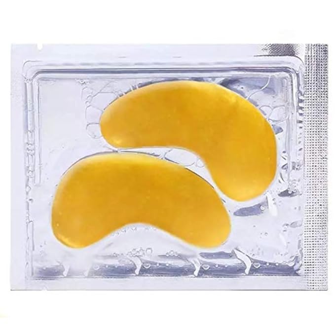 32 Pairs 24K Gold Under Eye Patches with 4 pieces of Lip Mask, Anti-Aging Eye Mask, Under Eye Mask Dark Circles and Puffiness, Wrinkles Patches with Hydrogel, Collagen Eye Pad-FemmiqueWomen