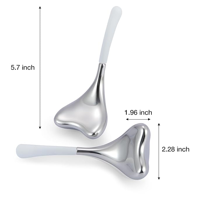 2-in-1 Gua Sha Cryo Sticks, Facial Skin Care Tools for Women Face and Eyes Massage, Unbreakable Stainless Steel Esthetician Supplies, Cooling Spa Ice Globes Roller with Carry Case-FemmiqueWomen