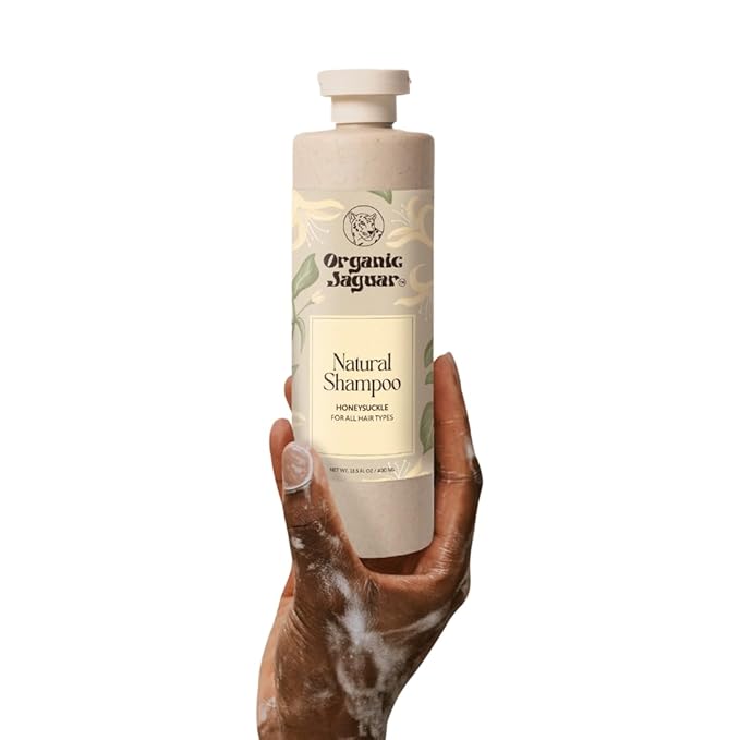 Natural Shampoo for Hair Care, Sulfate Free Shampoo with Castor Oil, Honeysuckle, Glycerin, Aloe Vera & Mild Thickening Agent, Dry to Color Treated to All Hair, 13.5 fl oz-FemmiqueWomen