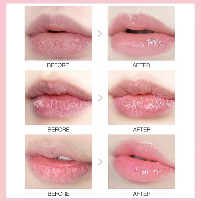 3PCS Bee Lip Balm Honey Pot,Honey&Apple Lime Lip Mask Overnight Moisturizing Lip Balm,Hydrating Prevention Dry and Cracked Reduces Lip Lines Lip Sleeping Mask (Honey+Strawberry+Apple Lime)-FemmiqueWomen