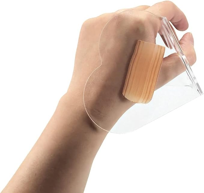 3Pcs Clear Handheld Acrylic Palette Heart Shaped Acrylic Nail Color Palette Handheld Makeup Mixing Palette Foundation Mixing Tray Cosmetic Palette for Lipstick Eyeshadow Foundation Color Blending-FemmiqueWomen