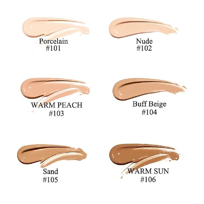 2 Pack PHOERA Foundation,Matte Oil Control Concealer Foundation Cream,PHOERA Long Lasting Waterproof Matte Liquid Foundation for Women Girls (102 Nude)-FemmiqueWomen