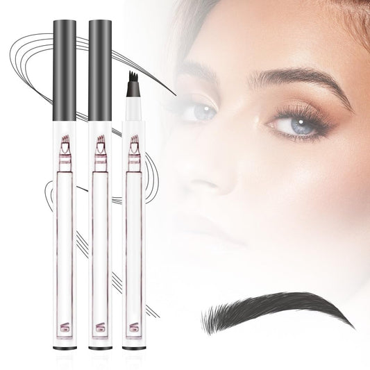 2025 Upgrade Waterproof Brow Pencil with Micro-Fork Tip,3D Magic Eyebrow Pencil 4-Head Split Waterproof Long-lasting Eyebrow Pencil,Natural Makeup Fine Stroke Eyebrow Tattoo Pencils (Gray)-FemmiqueWomen