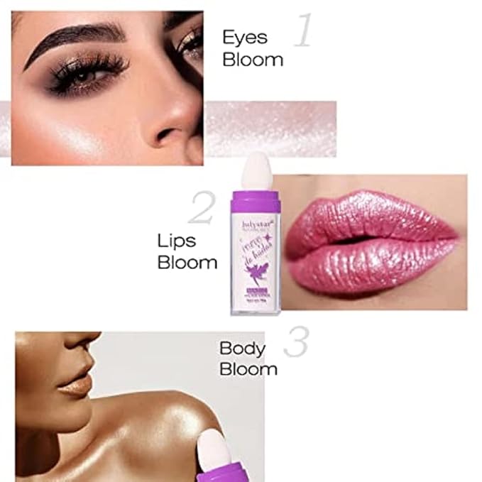 3 Colors Polvo De Hadas Body Brightens the Natural Three-Dimensional Face Blusher Fairy Highlight Patting Powder (3 Colors)-FemmiqueWomen