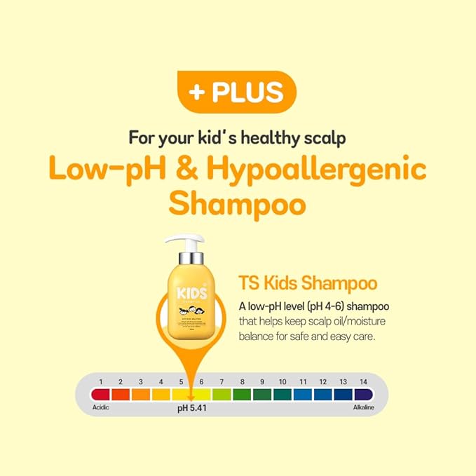 TS Kids Shampoo For Itchy, Dandruff Scalp Kids | Treatment for kids | Free Sulfate, Parabens, Silicones, Allergen (14.1 fl oz, 400ml)-FemmiqueWomen