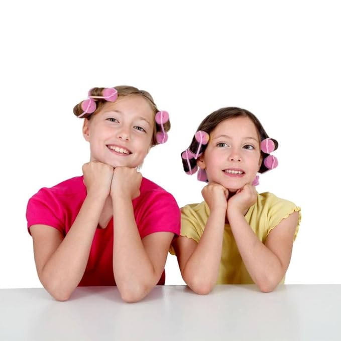 36 Pieces Foam Sponge Hair Rollers - Soft Sleeping Flexible Styling Curlers for Hair Styling (Pink)-FemmiqueWomen