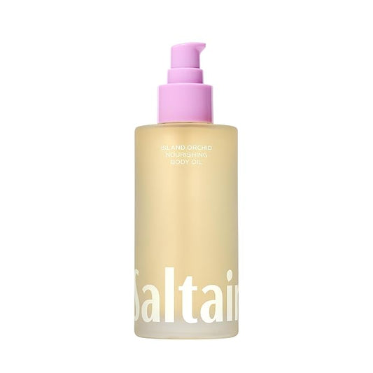 Saltair Body Oil. Luxurious Island Orchid After Shower and Bath Oil Moisturizer for Women. Botanical, Non-Greasy, and Well-Absorbing Lotion for Hydrating Dry Skin. 4oz Pump Bottle-FemmiqueWomen