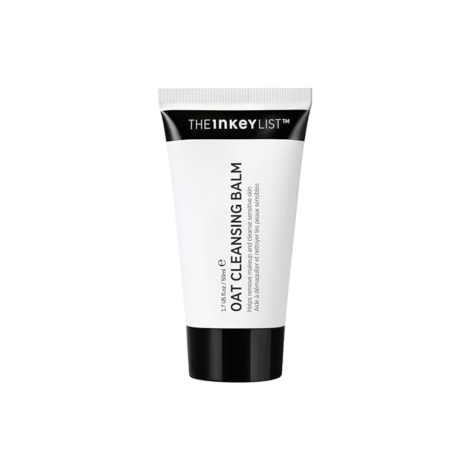 The INKEY List Mini Oat Cleansing Balm, Rich Balm Removes Makeup and Impurities, Reduces Redness, Travel Size, 1.69 Fl Oz each-FemmiqueWomen