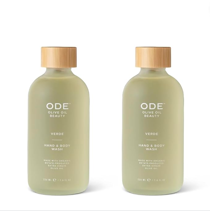 McEvoy Ranch Verde Hand & Body Wash (2-pack) by ODE Olive Oil Beauty, Organic EVOO, California Made, Nourishing Foaming Wash-FemmiqueWomen