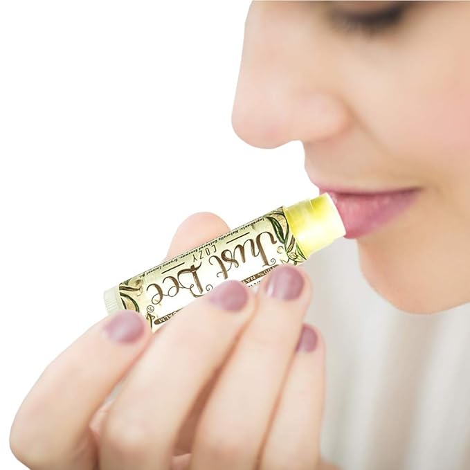 100% Natural Beeswax Lip Balm with Organic Oils (Cozy Vanilla, 4 pack)-FemmiqueWomen