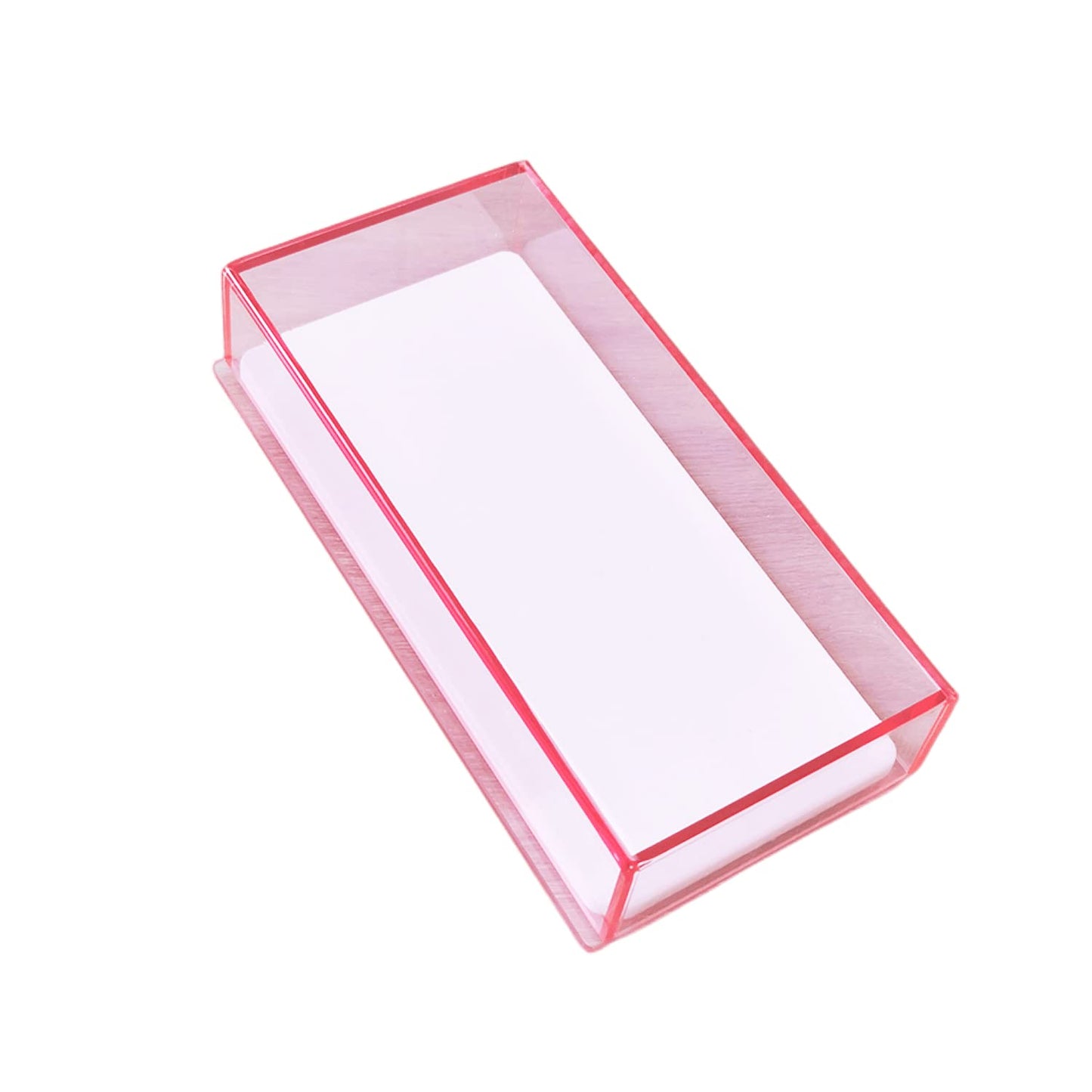 Eyelash Grafting Pallet with Cover, Dust-proof Acrylic Lash Tile holder, Eyelash Extensions Storage Gasket Pads (Transparent Pink S)-FemmiqueWomen