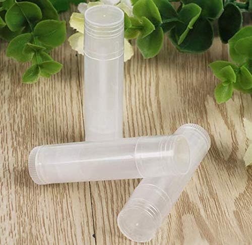 12 Pieces Clear Plastic Empty Lip Balm Tubes Containers DIY Lip Balm Lip Gloss Tube Pipe Bottle-FemmiqueWomen