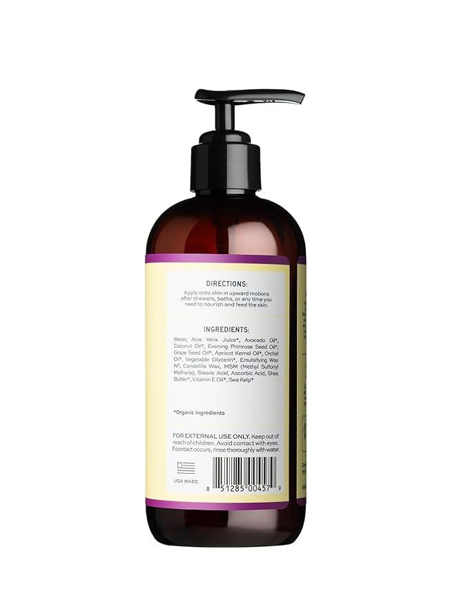 Aleavia Orchid Prebiotic Body Lotion – Lightly Scented, All-Natural Moisturizing Body Lotion with Organic Essential Oils for Soft, Smooth Skin – 12 Oz-FemmiqueWomen