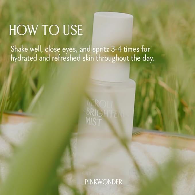PINKWONDER Neroli Mist 2.36oz (70ml), Hydrating Facial Spray with Neroli & Jojoba Oil, Glowing and Radiant Skin, Antioxidant, Korean Skincare-FemmiqueWomen