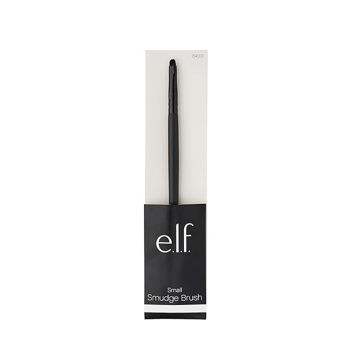 e.l.f. Small Smudge Brush for Precision Eyeshadow and Eyeliner, Synthetic-FemmiqueWomen