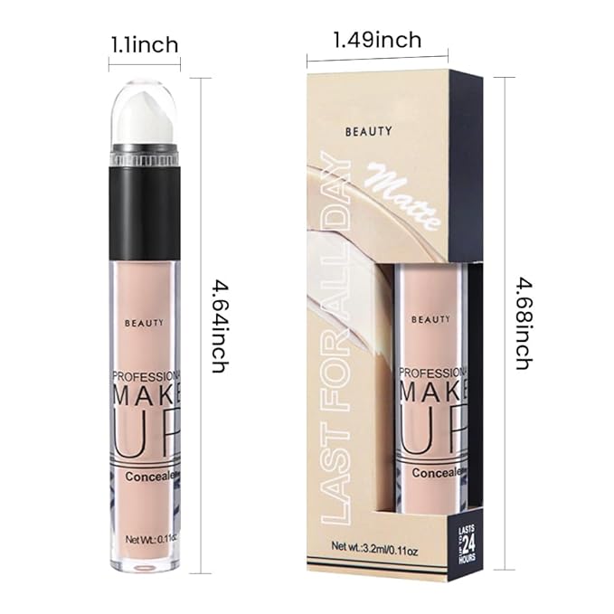 1 Pack Liquid Foundation Cream for Face Makeup,Durable Full Coverage Matte Concealer Make Up,Oil Control & Waterproof Base Primer -0.35 Fl.Oz (03#)-FemmiqueWomen