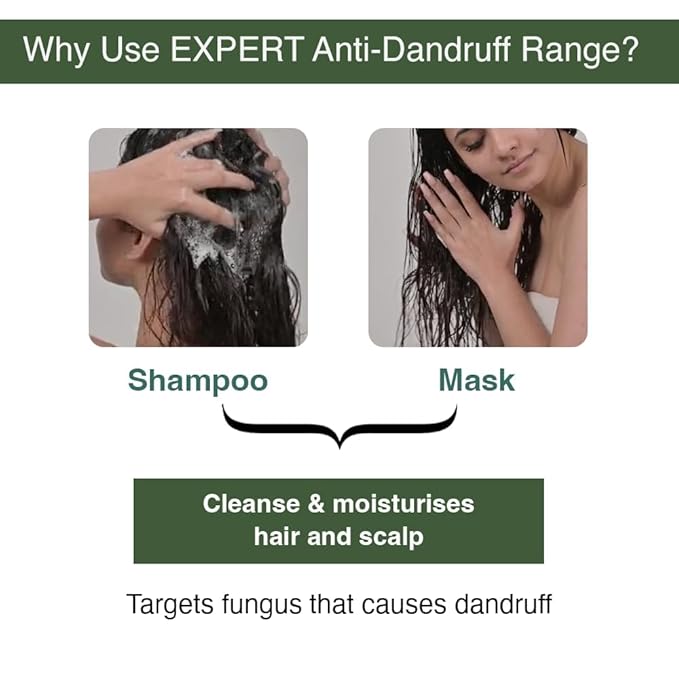 Bare Anatomy Expert Anti-Dandruff Shampoo Targets Oily Scalp And Sheds Dry Flakes Clears away dandruff flakes Relieves from excessive oil 8.4 Ounce-FemmiqueWomen