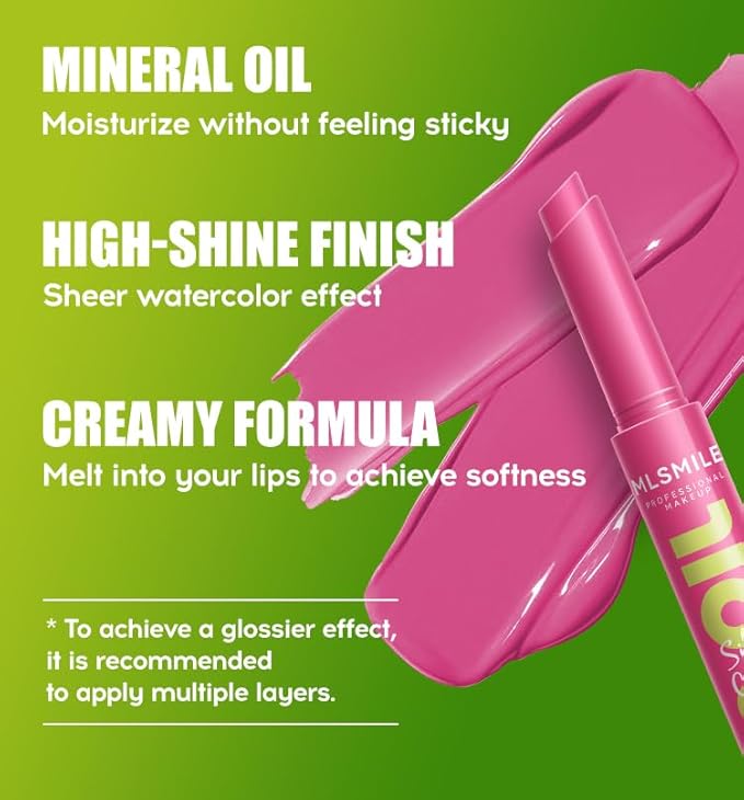 3 Colors Fat Lip Oil Click Slick, Moisturizing and Long-lasting Lip Balm, Non-stick and High Pigment Lip Glow Oil, Lightweight Lip Plumper with Coconut Oil (Set: C)-FemmiqueWomen