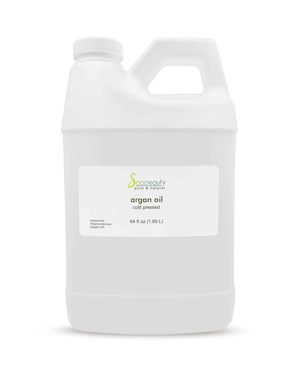 Soapeauty Cold Pressed Refined ARGAN OIL | 100% Natural & Pure | Carrier for Essential Oils, Argan Oil for Skin, Argan Oil for Hair Growth & Moisturizer | 64 fl oz-FemmiqueWomen