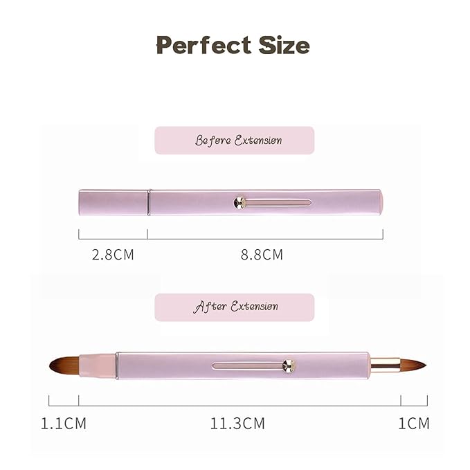 Lip Applicator Brush - 3 Pack Exquisite Professional Dustproof Retractable Lip Brush - Makeup Lipstick Lip Gloss Applicators (Pink Red Gold)-FemmiqueWomen