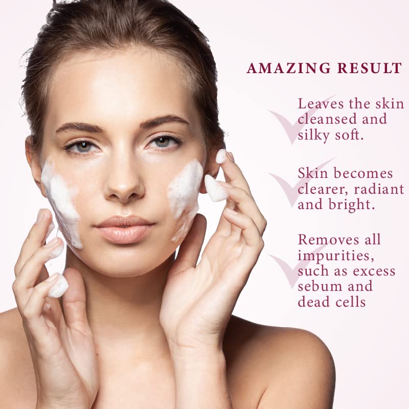 Gentle Foaming Cleanser Daily Face Wash for Unisex Amino Acids Sensitivity-free Perfectly Clean Suitable for All Skin Types, 3.5 Fl Oz-FemmiqueWomen