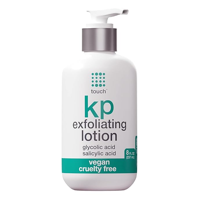 TOUCH Glycolic Acid Lotion for Keratosis Pilaris - KP Exfoliating Body Lotion Moisturizer - for AHA BHA Rough & Bumpy Skin- Gets Rid of Redness - 8 Fl Oz-FemmiqueWomen