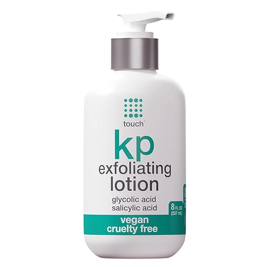 TOUCH Glycolic Acid Lotion for Keratosis Pilaris - KP Exfoliating Body Lotion Moisturizer - for AHA BHA Rough & Bumpy Skin- Gets Rid of Redness - 8 Fl Oz-FemmiqueWomen