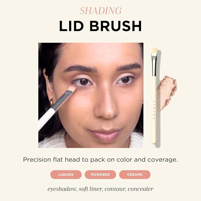 HALEYS Makeup Brush Set 5 pcs: Soft, Streak-free, Perfect Blending, Buff, Blurs and Smooth, Premium Luxury Vegan Bristles, For Liquid, Cream or Powder, Vegan, Cruelty-free, Sustainable Wood-FemmiqueWomen