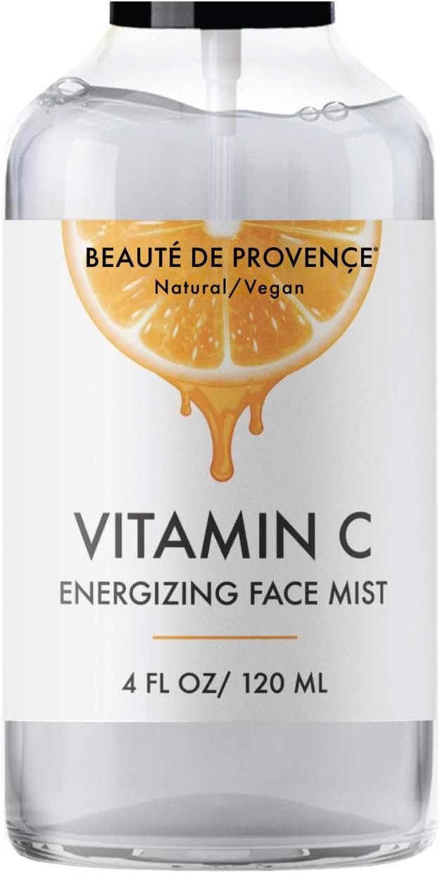 Vitamin-C Face Mist & Setting Spray for All Skin Types - Hyaluronic Acid, Aloe Vera & Rose Water - Skin Brightening, Anti-Aging, Moisturizing, Pore Minimizing - 4 Fl Oz-FemmiqueWomen