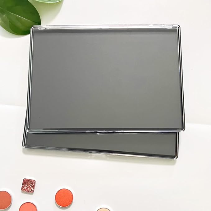 2 Pack XL large Magnetic Makeup Palette with Clear Top, Empty Cosmetics Pan Dispensing Storage Box with 40pcs Metal Sticker for DIY Eyeshadow Lipstick Blush Powder- 9.25'' x6.57''-FemmiqueWomen