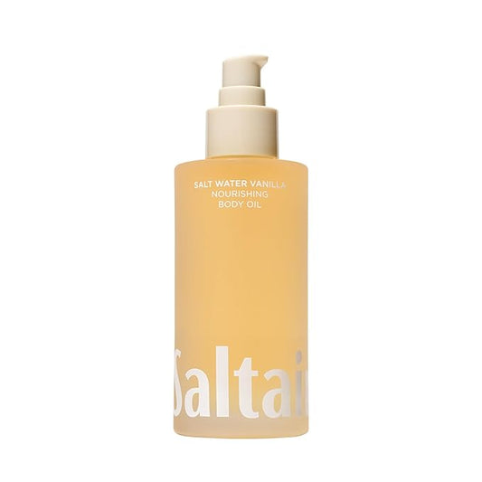 Saltair Body Oil. Luxurious Salt Water Vanilla After Shower and Bath Oil Moisturizer for Women and Men. Botanical, Non-Greasy, and Well-Absorbing Lotion for Hydrating Dry Skin. 4oz Pump Bottle-FemmiqueWomen
