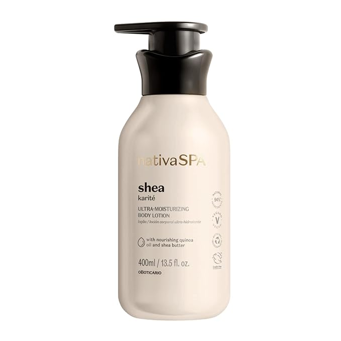 Nativa SPA Shea Moisturizing Body Lotion, Fragranced Skin Moisturizer with Purified Quinoa Drops, 13.5 Ounce-FemmiqueWomen
